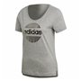 T-shirt à manches courtes femme Adidas Linear Gris clair 36,99 €