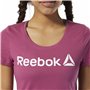 T-shirt à manches courtes femme Reebok Linear Rose chaud 36,99 €