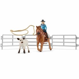 Poupée Schleich Cowgirl Team Roping Fun 49,99 €