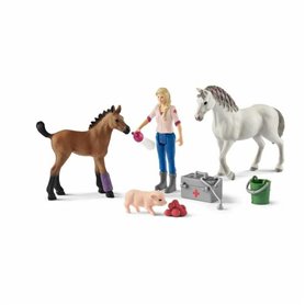 Playset Schleich Vet visiting mare and foal Cheval Plastique 48,99 €