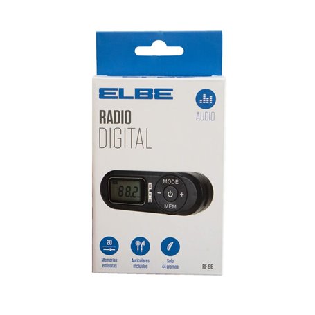 Radio numérique portable ELBE RF96 Noir FM Mini 25,99 €