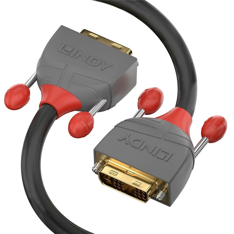 Lindy 36222 câble DVI 2 m DVI-D Noir