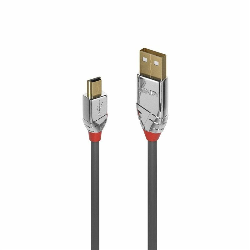 Lindy 36634 câble USB 5 m USB 2.0 USB A Mini-USB B Gris