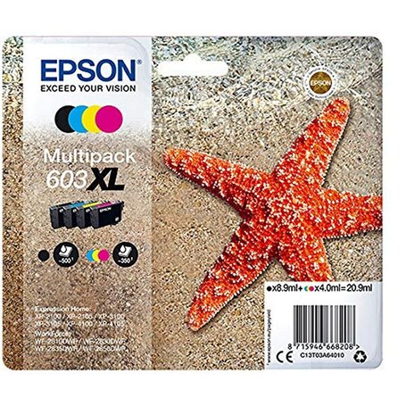 Cartouche d'encre originale Epson C13T03A64020 4 Pièces Noir Multicouleu 99,99 €