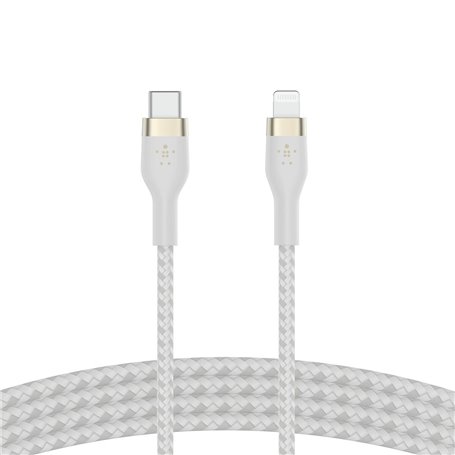 Câble USB-C vers Lightning Belkin CAA011BT2MWH 2 m Blanc 52,99 €