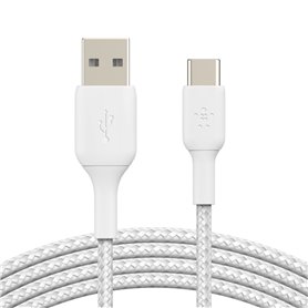 Câble USB A vers USB C Belkin CAB002BT0MWH Blanc 15 cm 27,99 €