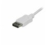 Adaptateur USB C vers DisplayPort Startech CDP2DPMM6W 1,8 m Blanc 59,99 €