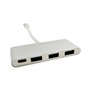 Hub USB C CoolBox COO-HUC3U3PD Aluminium Blanc 37,99 €