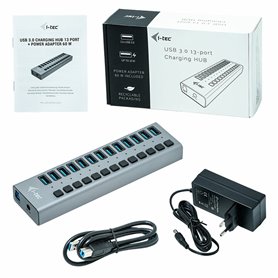 Hub USB i-Tec U3CHARGEHUB13 Gris 60 W 72,99 €