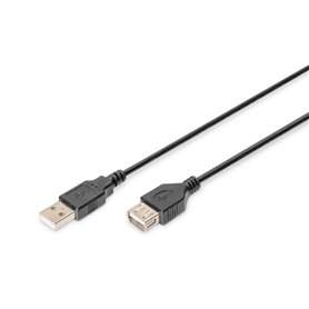 Câble Rallonge à USB Digitus AK-300200-018-S Noir 1,8 m 73,99 €