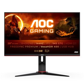 Monitor Gaming AOC U28G2XU2/BK 4K Ultra HD 28" 144 Hz 1 109,99 €