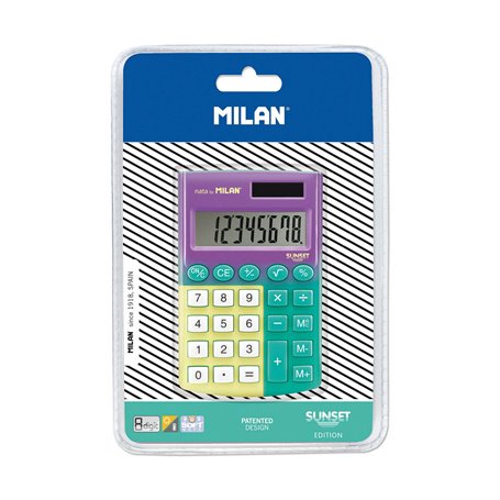 Calculatrice Milan pokcket Sunset PVC 23,99 €
