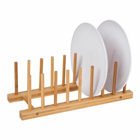 support pour assiettes 34 x 12,5 x 12 cm Naturel Bambou 27,99 €