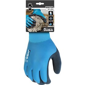 Gants de travail JUBA Polyester Nylon Nitrile Chaud Bleu 17,99 €