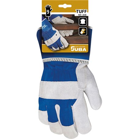 Gants de travail JUBA Peau de vache Daim Bleu Toile 14,99 €