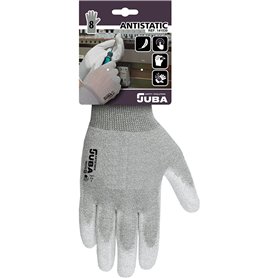 Gants de travail JUBA Antistatique Gris Nylon Fibre de Carbone 14,99 €