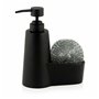 Distributeur de Liquide Vaisselle 2 en 1 Andrea House CC70059 Noir mat P 29,99 €