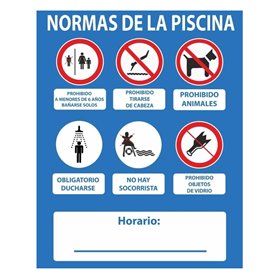 Panneau Normaluz Piscine PVC 50 x 40 cm 19,99 €