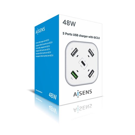 Chargeur USB Aisens Blanc 48W 42,99 €