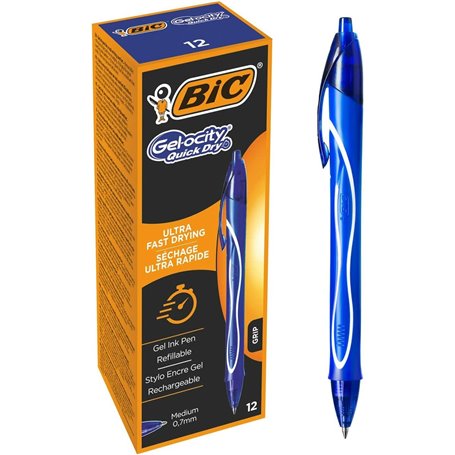 Stylo gel Bic Gel-Ocity Bleu 0,3 mm (12 Unités) 33,99 €