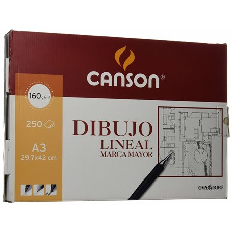 Papier à dessin Canson Basik Blanc A3 160 g 250 Volets 169,99 €