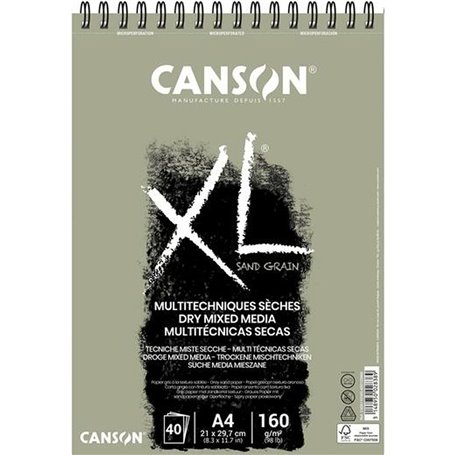 Bloc-notes Canson Touch XL Gris 160 g 40 Volets 5 Unités Spirale (210 x  60,99 €