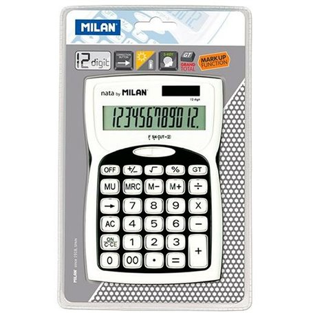 Calculatrice Milan Noir Blanc (15,2 x 10 x 3,7 cm) 29,99 €