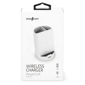 Chargeur sans fil avec support pour mobiles MiniBatt PowerCUP Blanc Port 70,99 €