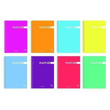 Cahier Pacsa Plastipac Multicouleur 80 Volets quarto (5 Unités) 25,99 €