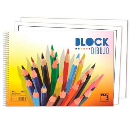 Bloc à dessin Pacsa Avec cadre 130 g 20 Volets 10 Unités (33 x 23 cm) 54,99 €