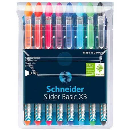 Ensemble de Stylos Schneider Slider Basic XB Multicouleur 8 Pièces 30,99 €