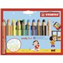 Crayons de couleur Stabilo Woody Multicouleur 3-en-1 10 Pièces 29,99 €