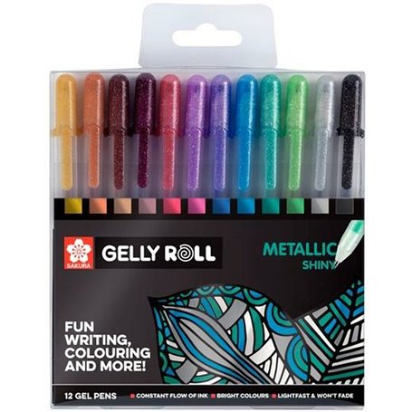 Ensemble de Stylos Talens Sakura Gelly Roll Metallic 12 Pièces 28,99 €