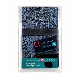 Papier à dessin Talens Sakura Zentangle Noir 20 Pièces (89 x 89 mm) 32,99 €