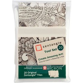 Papier à dessin Talens Sakura Zentangle Blanc 20 Pièces (89 x 89 mm) 32,99 €