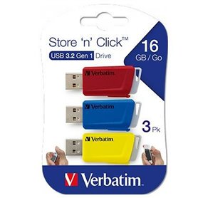 Pendrive Verbatim Store 'n' Click 3 Pièces Multicouleur 16 GB 28,99 €