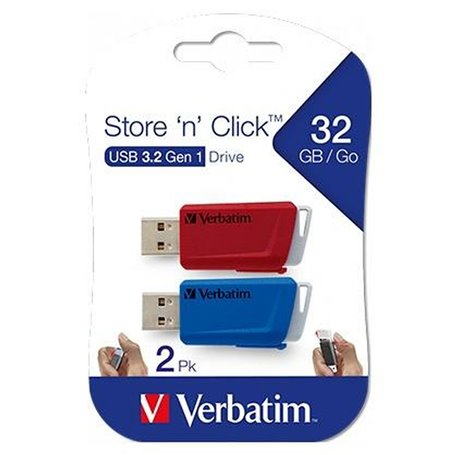 Pendrive Verbatim Store 'n' Click 2 Pièces Multicouleur 32 GB 27,99 €