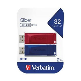 Pendrive Verbatim Slider 2 Pièces Multicouleur 32 GB (2 Unités) 23,99 €