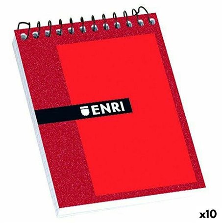 Bloc de Notes ENRI Rouge 4 mm 80 Volets 1/16" (10 Unités) 27,99 €