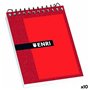 Bloc de Notes ENRI Rouge 4 mm 80 Volets 1/16" (10 Unités) 27,99 €