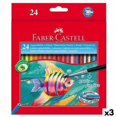 crayons de couleurs pour aquarelle Faber-Castell Multicouleur (3 Unités) 44,99 €