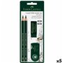 Ensemble de Crayons Faber-Castell Noir 5 Unités 41,99 €