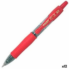 Crayon Roller Pilot G-2 XS Rétractile Rouge 0,4 mm (12 Unités) 27,99 €