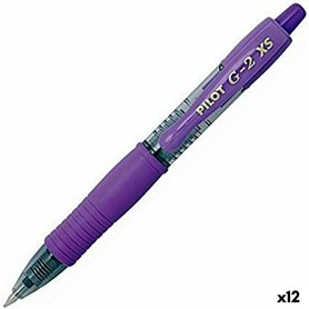 Crayon Roller Pilot G-2 XS Rétractile Violet 0,4 mm (12 Unités) 27,99 €