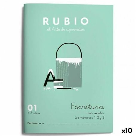 Cahier d'écriture et de calligraphie Rubio Nº01 A5 Espagnol 20 Volets (1 29,99 €