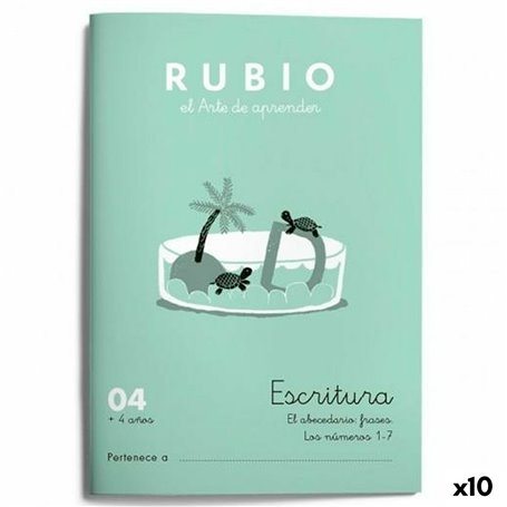Cahier d'écriture et de calligraphie Rubio Nº04 A5 Espagnol 20 Volets (1 29,99 €