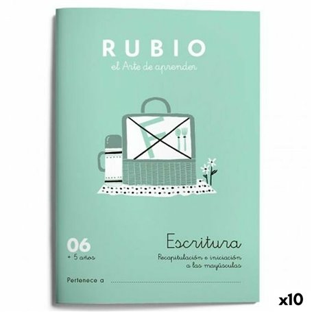 Cahier d'écriture et de calligraphie Rubio Nº06 A5 Espagnol 20 Volets (1 29,99 €