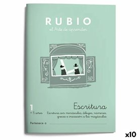 Cahier d'écriture et de calligraphie Rubio Nº1 A5 Espagnol 20 Volets (10 29,99 €