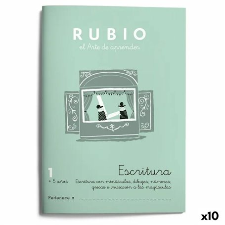 Cahier d'écriture et de calligraphie Rubio Nº1 A5 Espagnol 20 Volets (10 29,99 €