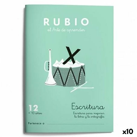 Cahier d'écriture et de calligraphie Rubio Nº12 A5 Espagnol 20 Volets (1 29,99 €